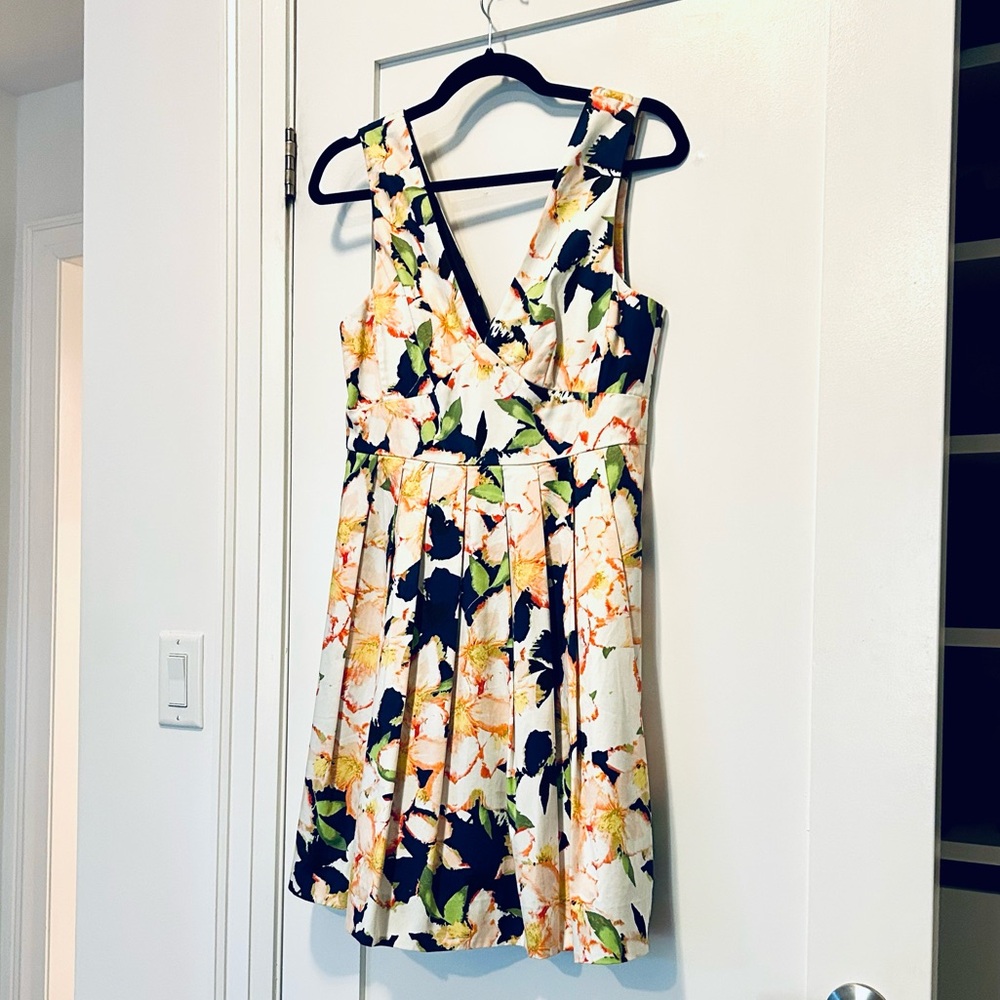 BNWT J. Crew Floral Sleeveless V-neck Dress